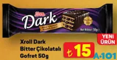 XROLL DARK BİTTER ÇİKOLATALI GOFRET 50 G
